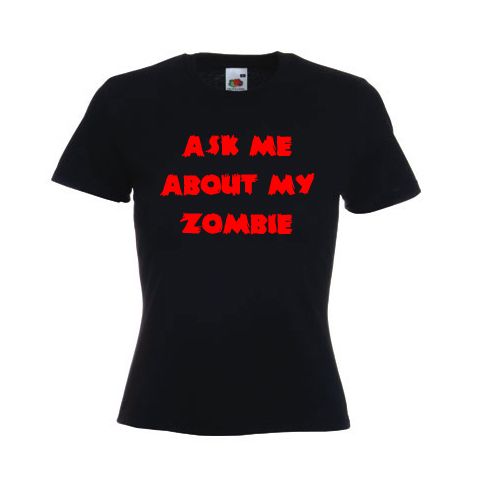 ask me to see my zombie flip up shirt